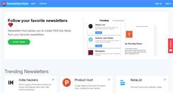 Desktop Screenshot of newsletterhunt.com