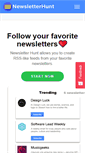 Mobile Screenshot of newsletterhunt.com